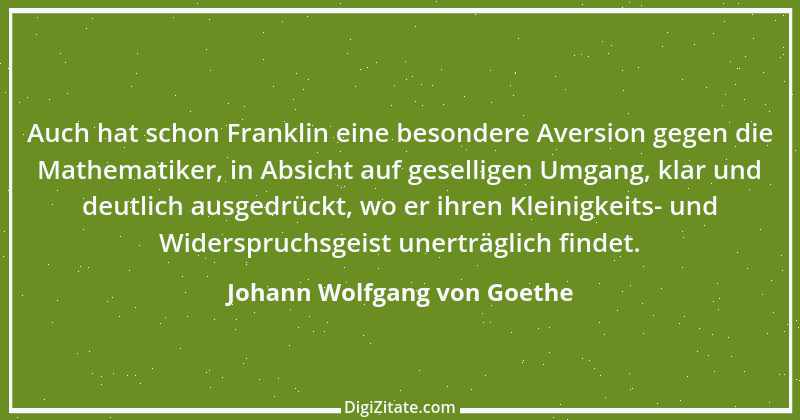 Zitat von Johann Wolfgang von Goethe 1135