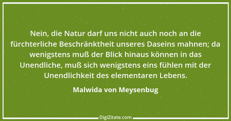 Zitat von Malwida von Meysenbug 10