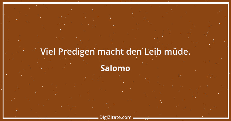 Zitat von Salomo 1