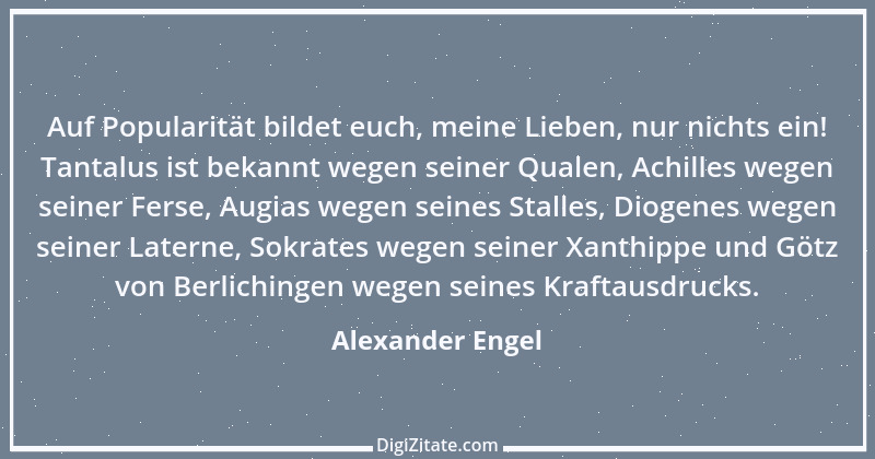 Zitat von Alexander Engel 1