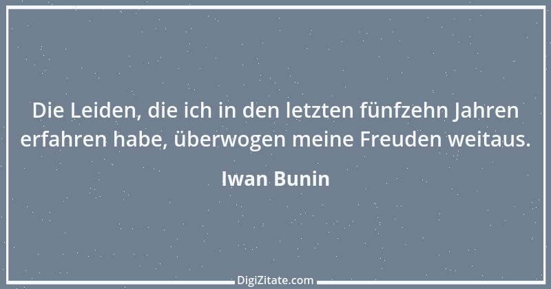 Zitat von Iwan Bunin 1