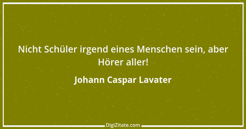 Zitat von Johann Caspar Lavater 106