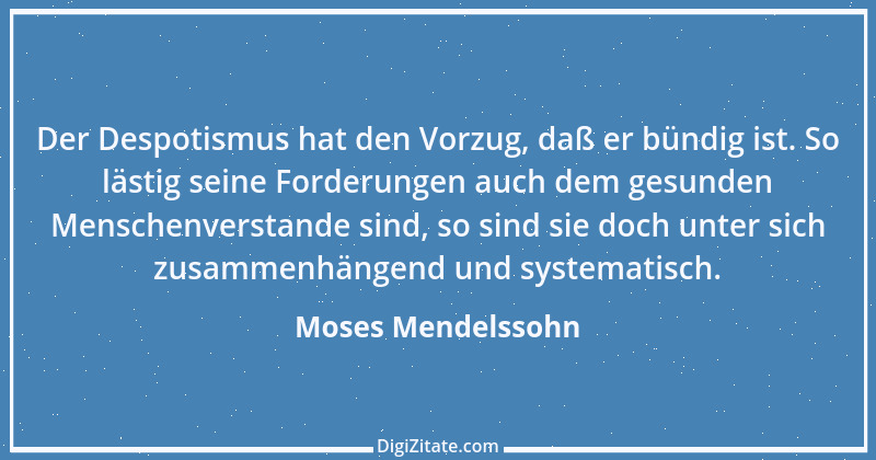 Zitat von Moses Mendelssohn 6