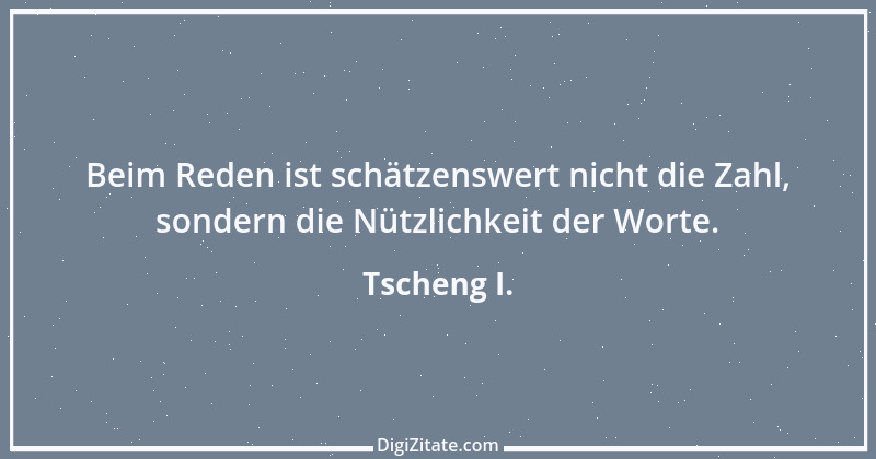 Zitat von Tscheng I. 1