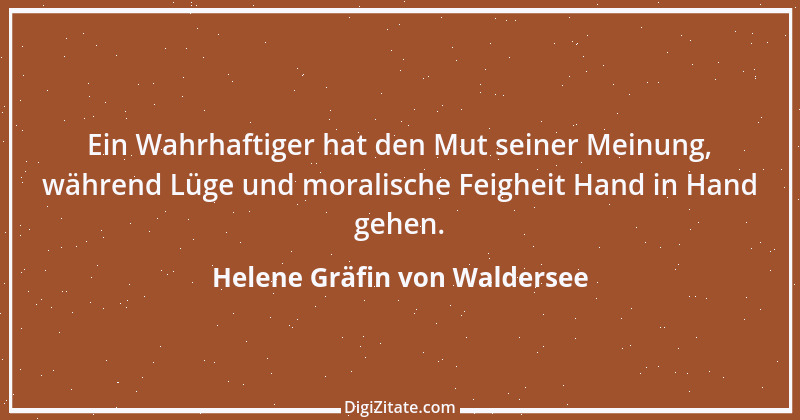 Zitat von Helene Gräfin von Waldersee 18