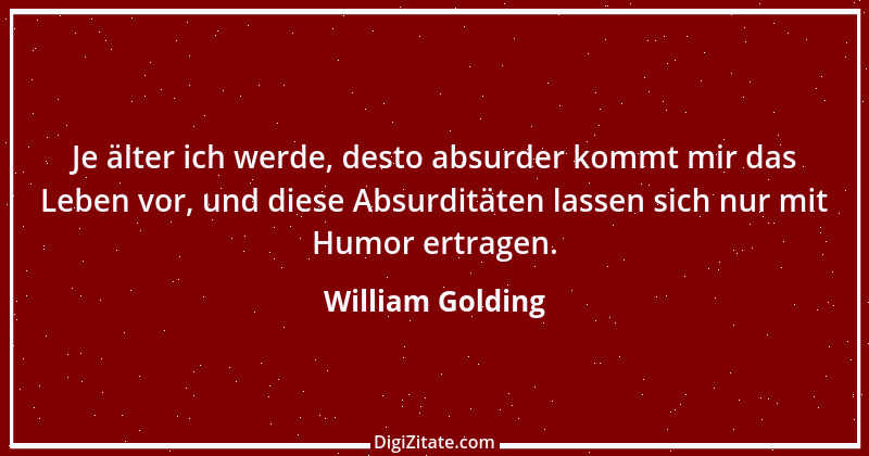 Zitat von William Golding 1