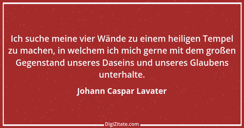 Zitat von Johann Caspar Lavater 109