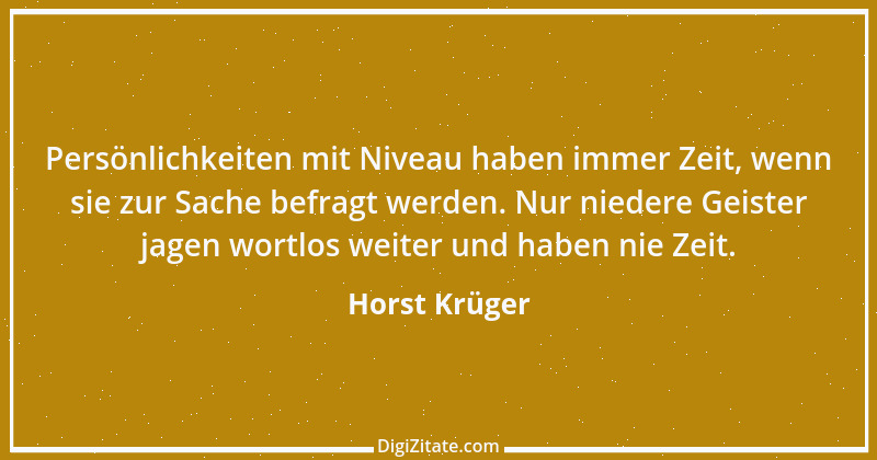 Zitat von Horst Krüger 4