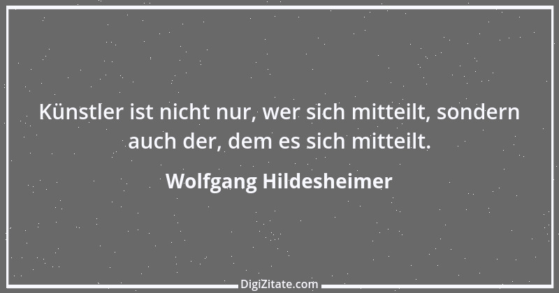 Zitat von Wolfgang Hildesheimer 4