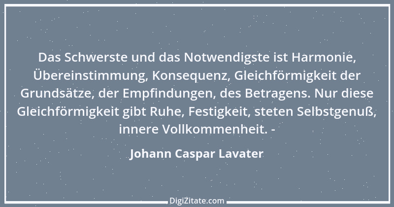 Zitat von Johann Caspar Lavater 111