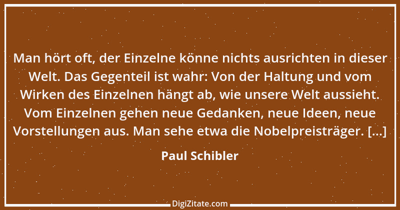 Zitat von Paul Schibler 135