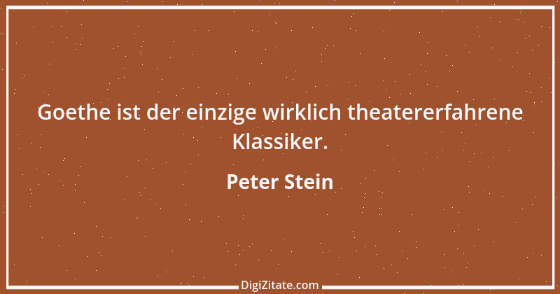 Zitat von Peter Stein 5