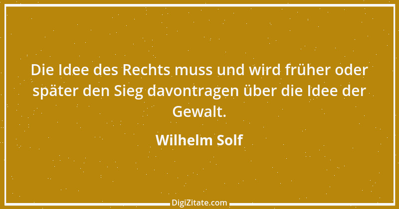 Zitat von Wilhelm Solf 1