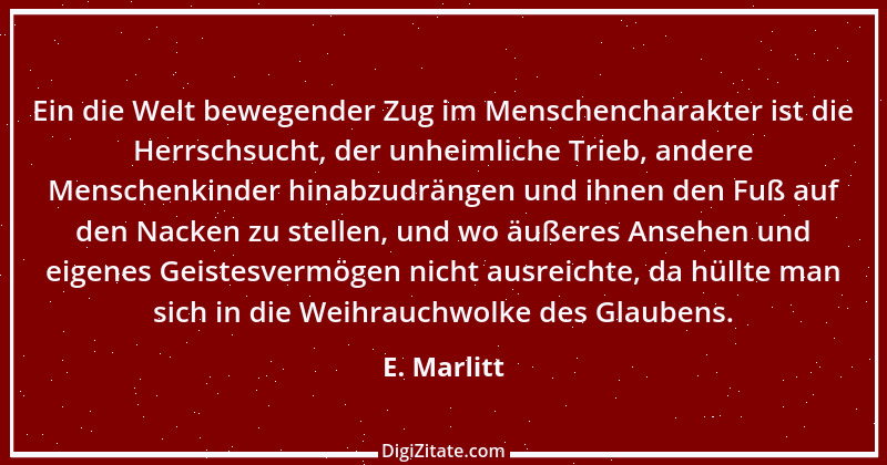 Zitat von E. Marlitt 12