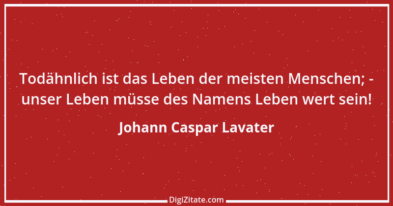 Zitat von Johann Caspar Lavater 114