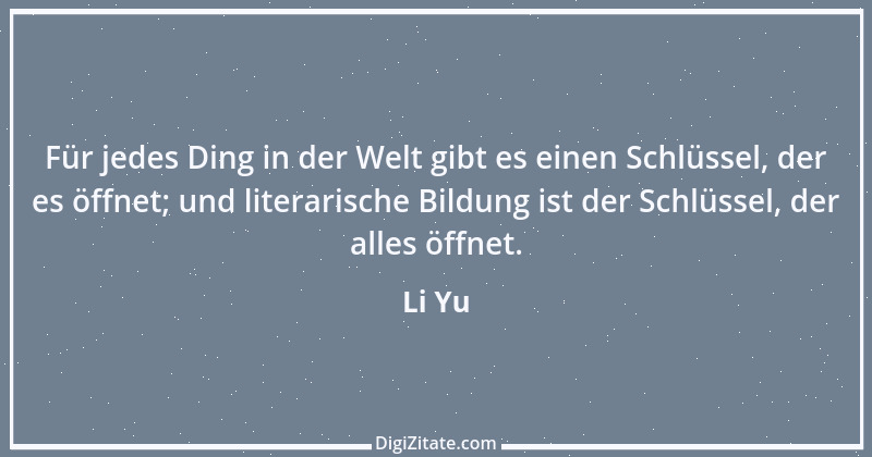 Zitat von Li Yu 10