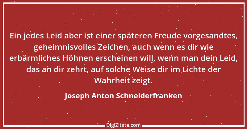 Zitat von Joseph Anton Schneiderfranken 7