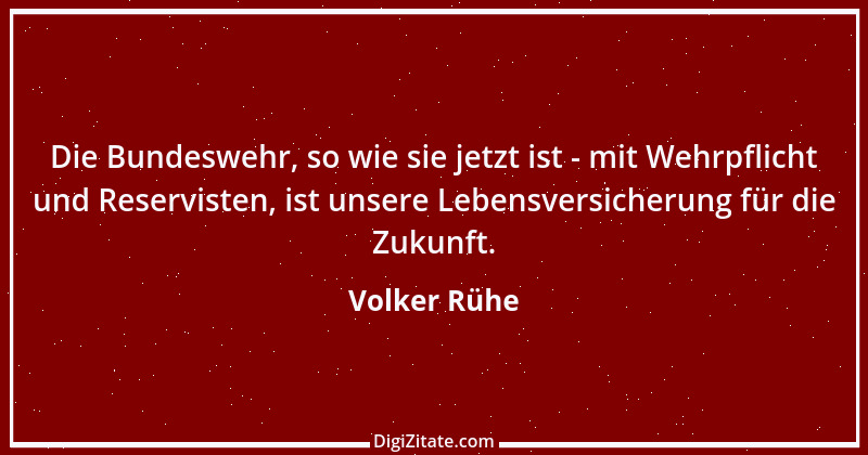 Zitat von Volker Rühe 26