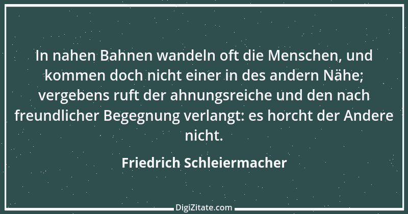 Zitat von Friedrich Schleiermacher 116