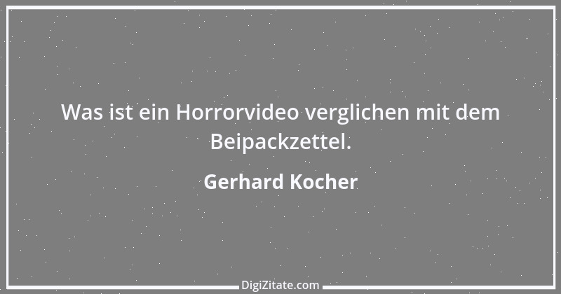 Zitat von Gerhard Kocher 277