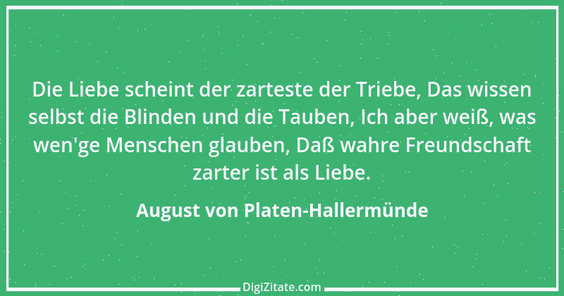 Zitat von August von Platen-Hallermünde 95