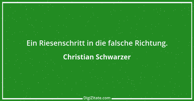 Zitat von Christian Schwarzer 1