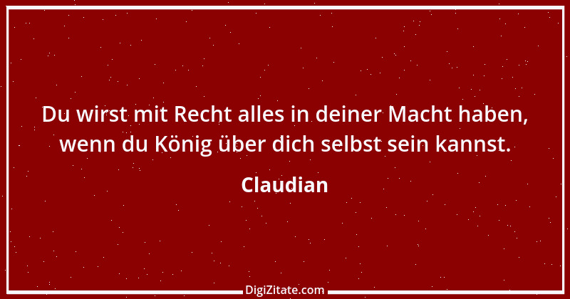 Zitat von Claudian 7