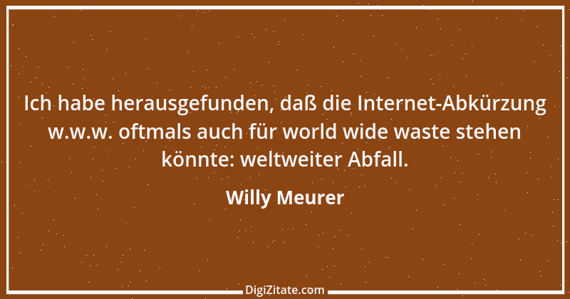 Zitat von Willy Meurer 1447