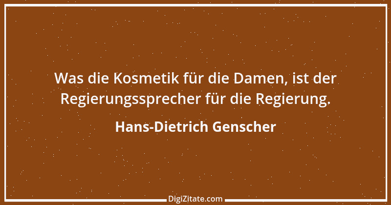 Zitat von Hans-Dietrich Genscher 6