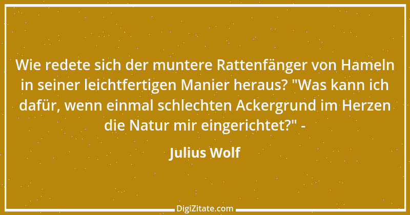 Zitat von Julius Wolf 2