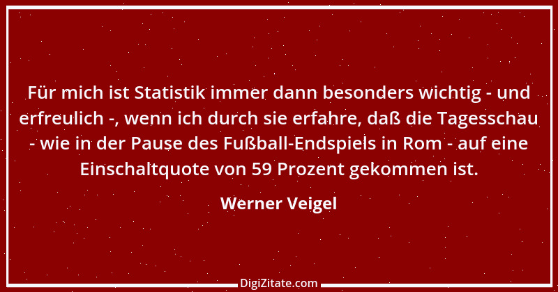 Zitat von Werner Veigel 1