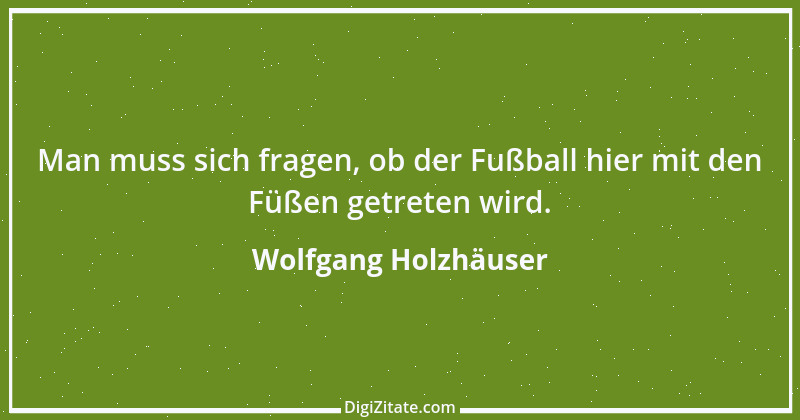 Zitat von Wolfgang Holzhäuser 2