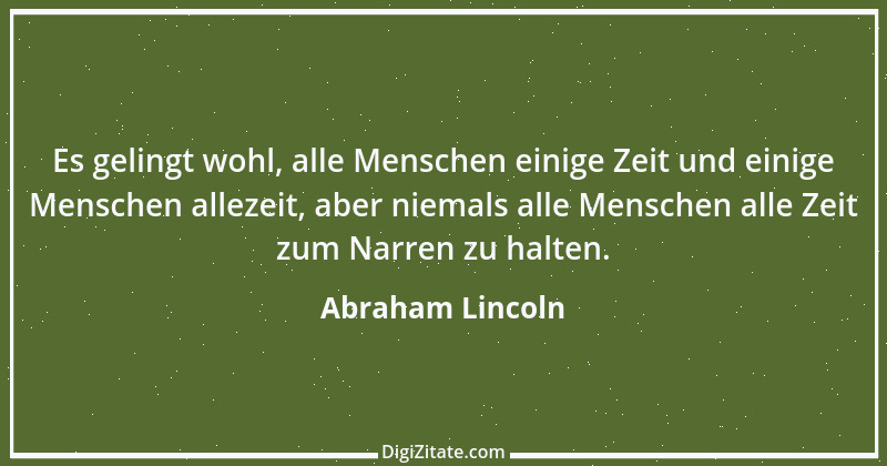 Zitat von Abraham Lincoln 2