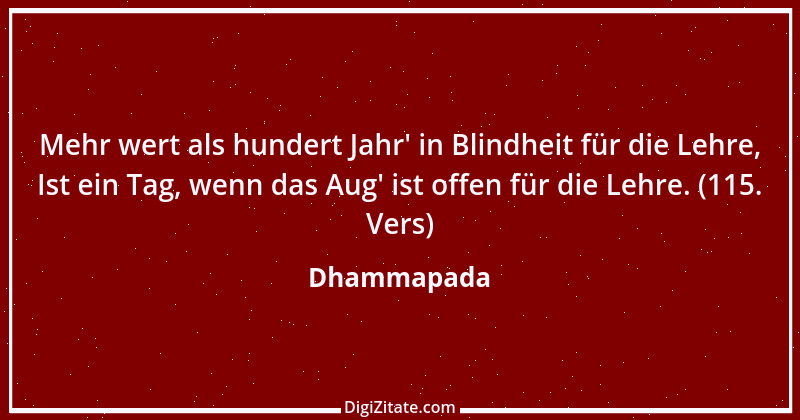 Zitat von Dhammapada 142