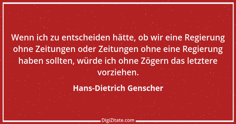 Zitat von Hans-Dietrich Genscher 7