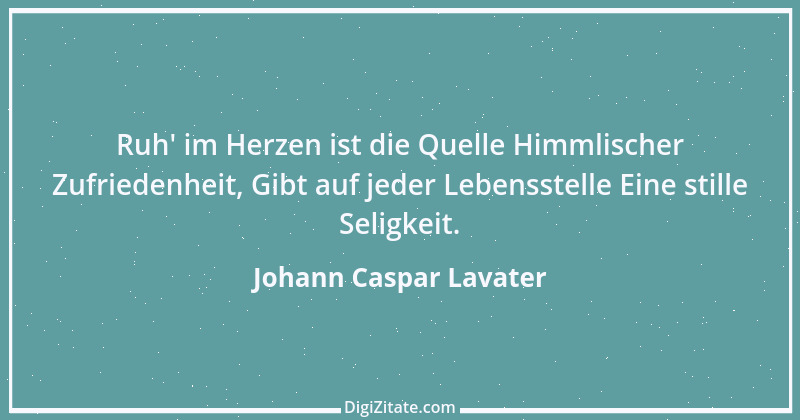 Zitat von Johann Caspar Lavater 118