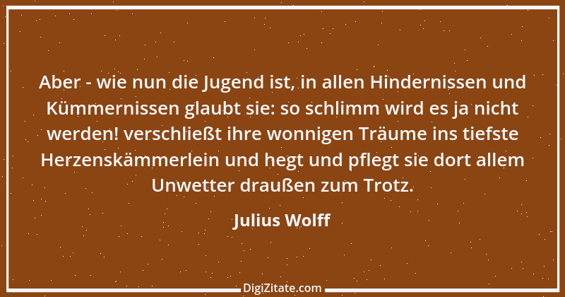 Zitat von Julius Wolff 1