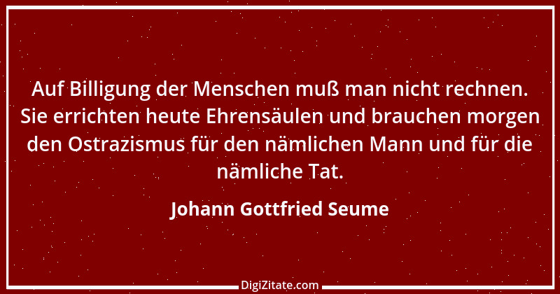 Zitat von Johann Gottfried Seume 82