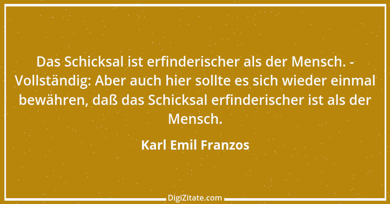 Zitat von Karl Emil Franzos 6