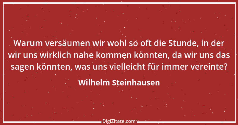 Zitat von Wilhelm Steinhausen 3