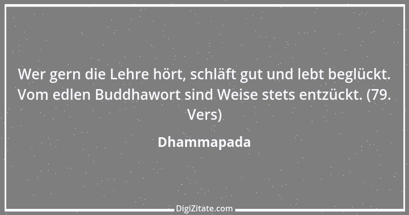 Zitat von Dhammapada 144