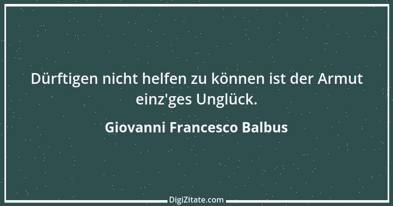 Zitat von Giovanni Francesco Balbus 1