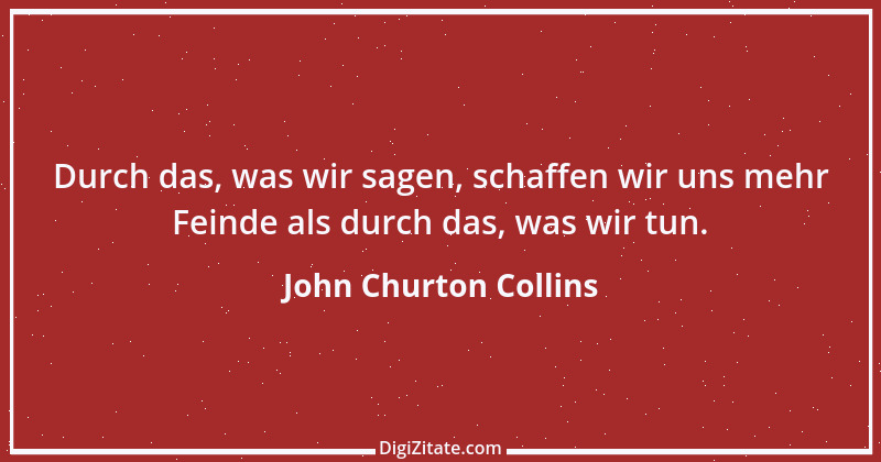 Zitat von John Churton Collins 3