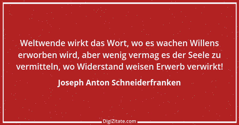 Zitat von Joseph Anton Schneiderfranken 12