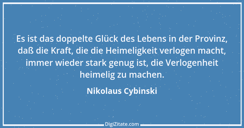 Zitat von Nikolaus Cybinski 57