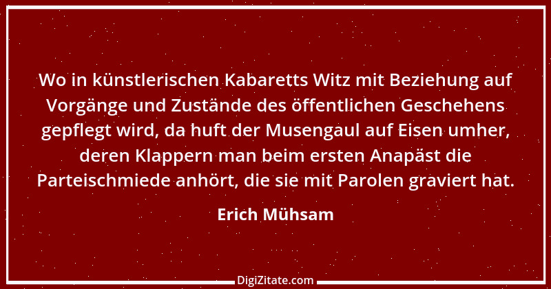 Zitat von Erich Mühsam 27