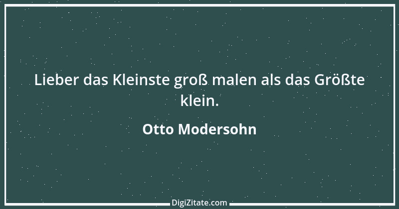 Zitat von Otto Modersohn 1