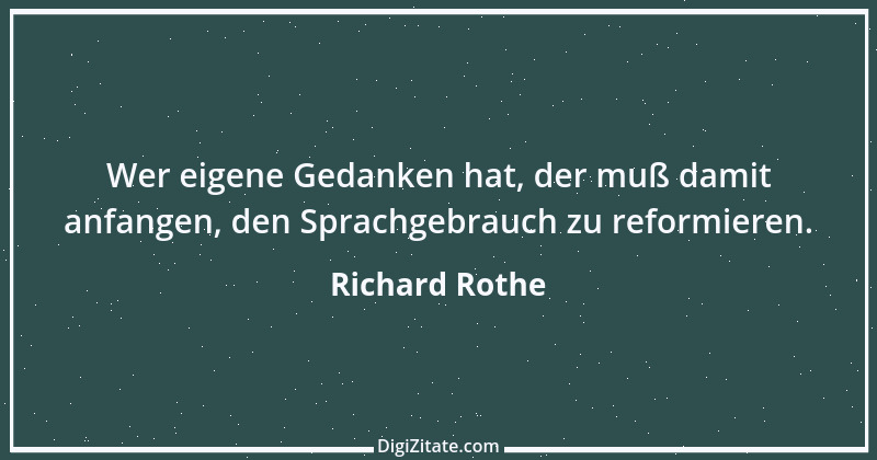 Zitat von Richard Rothe 3