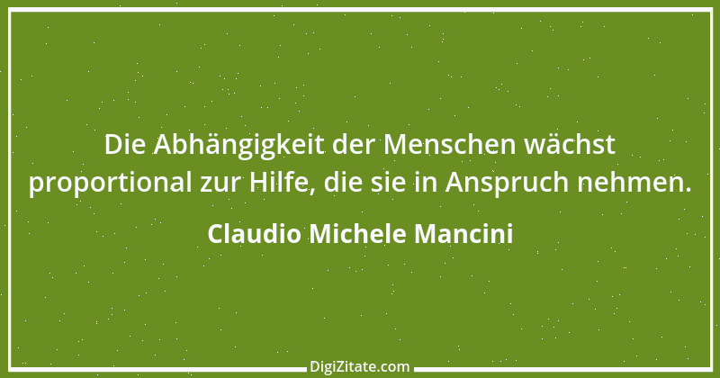 Zitat von Claudio Michele Mancini 1