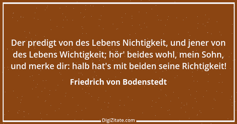 Zitat von Friedrich von Bodenstedt 110